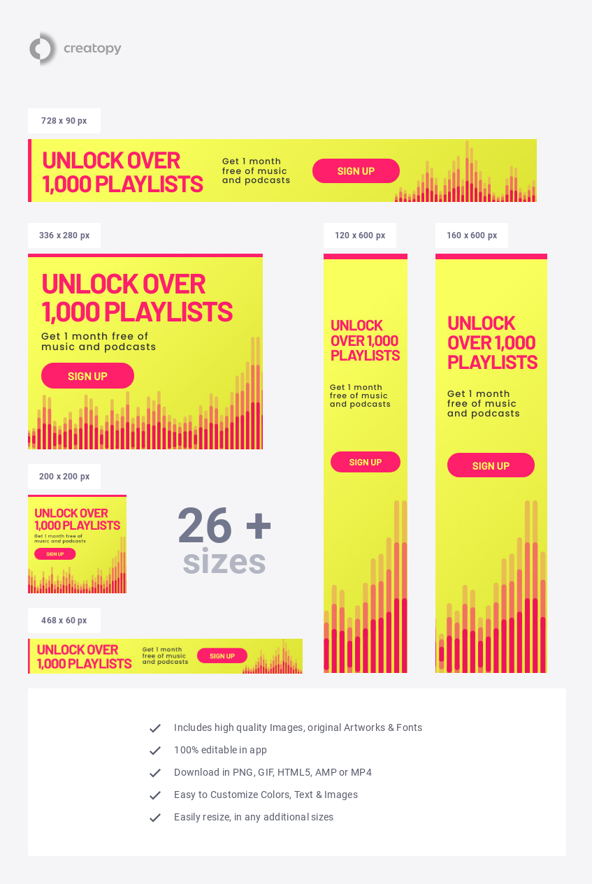 Unlock Over 1000 Playlists - display