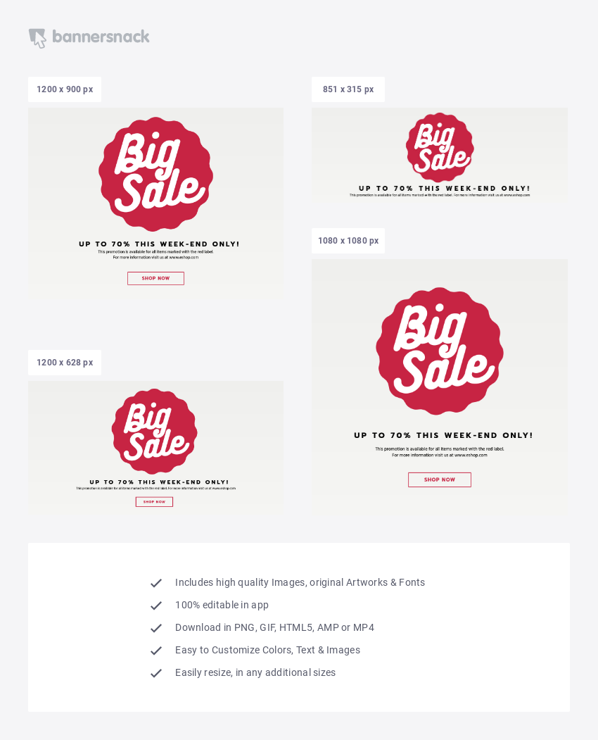 Sales Promotion Ad Template - social