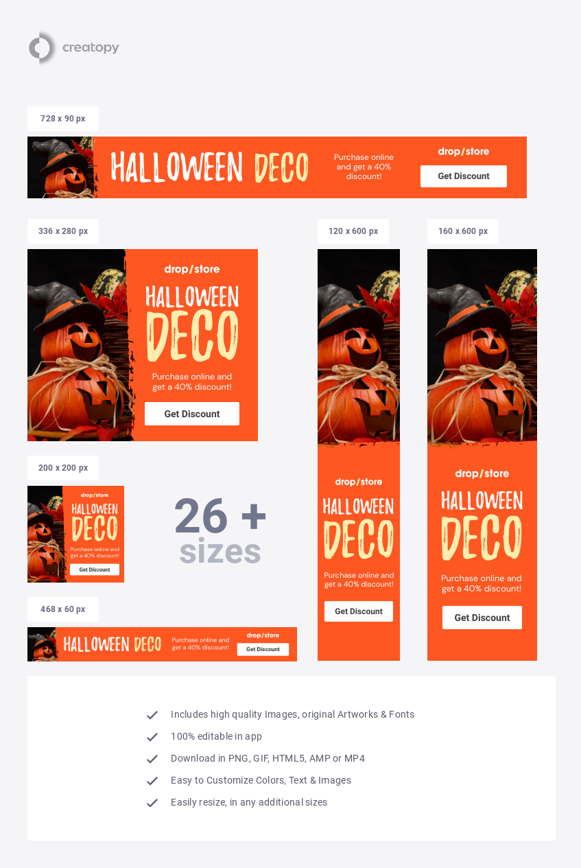 Halloween Deco Online Discount - display