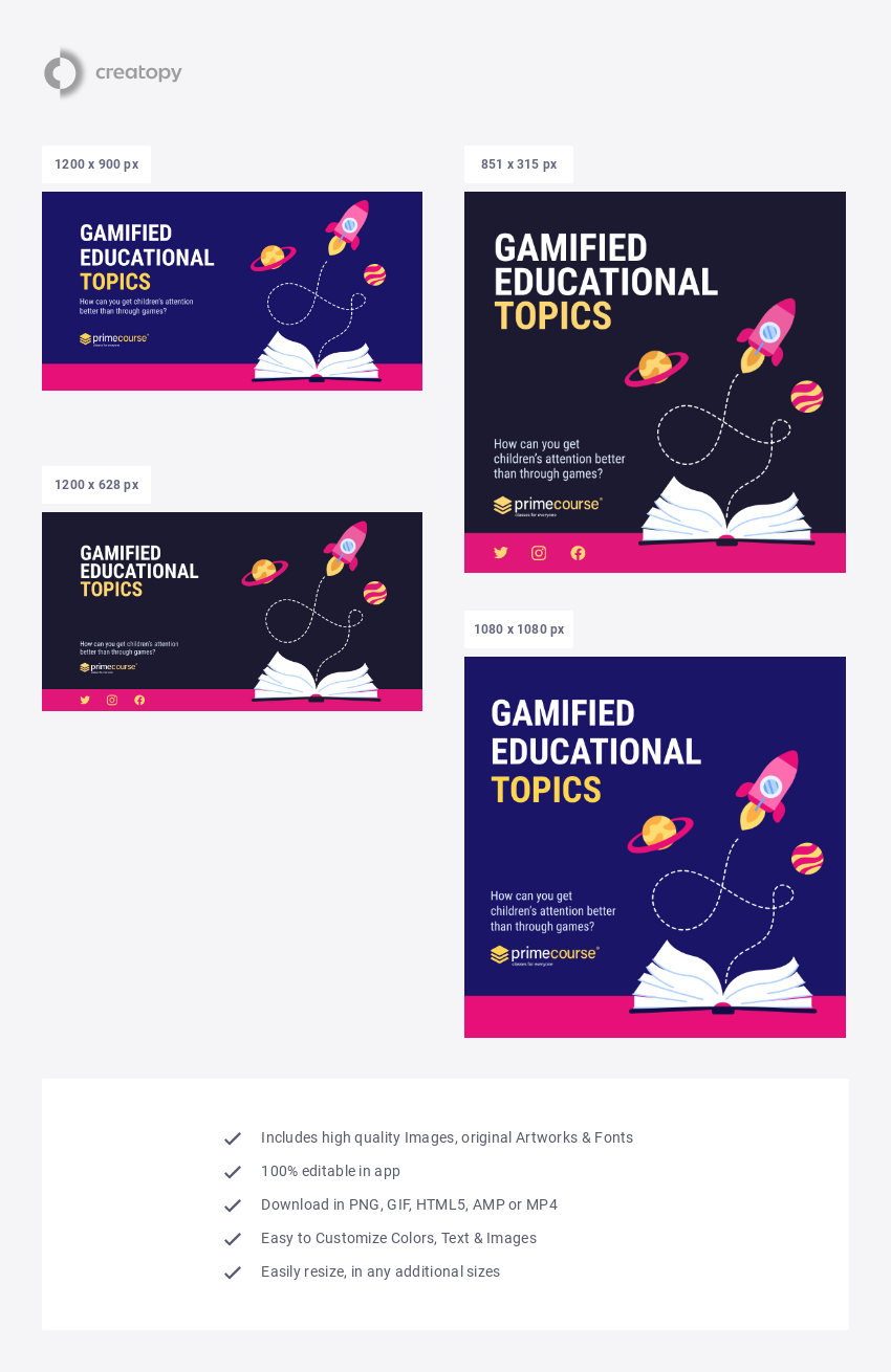 Gamified Educational Topics - social
