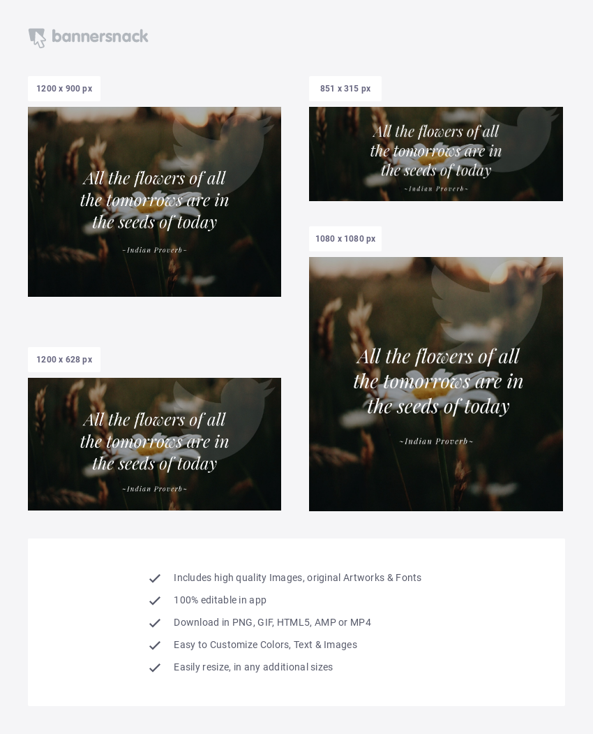 Proverb Layout Post Template - social