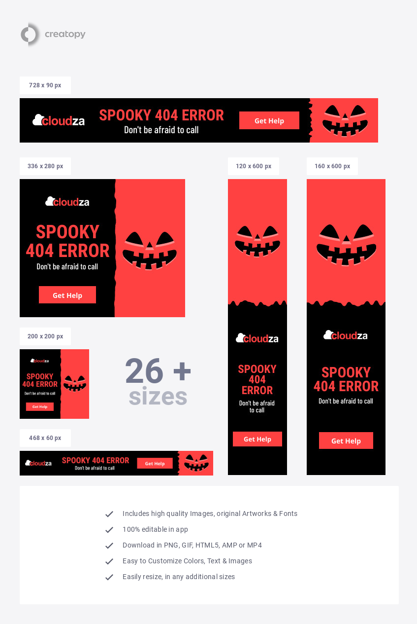 Spooky Halloween 404  - display