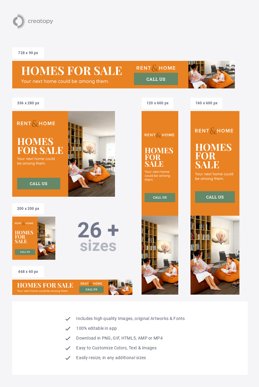 House for Sale Advertisement Social Media Ima Template