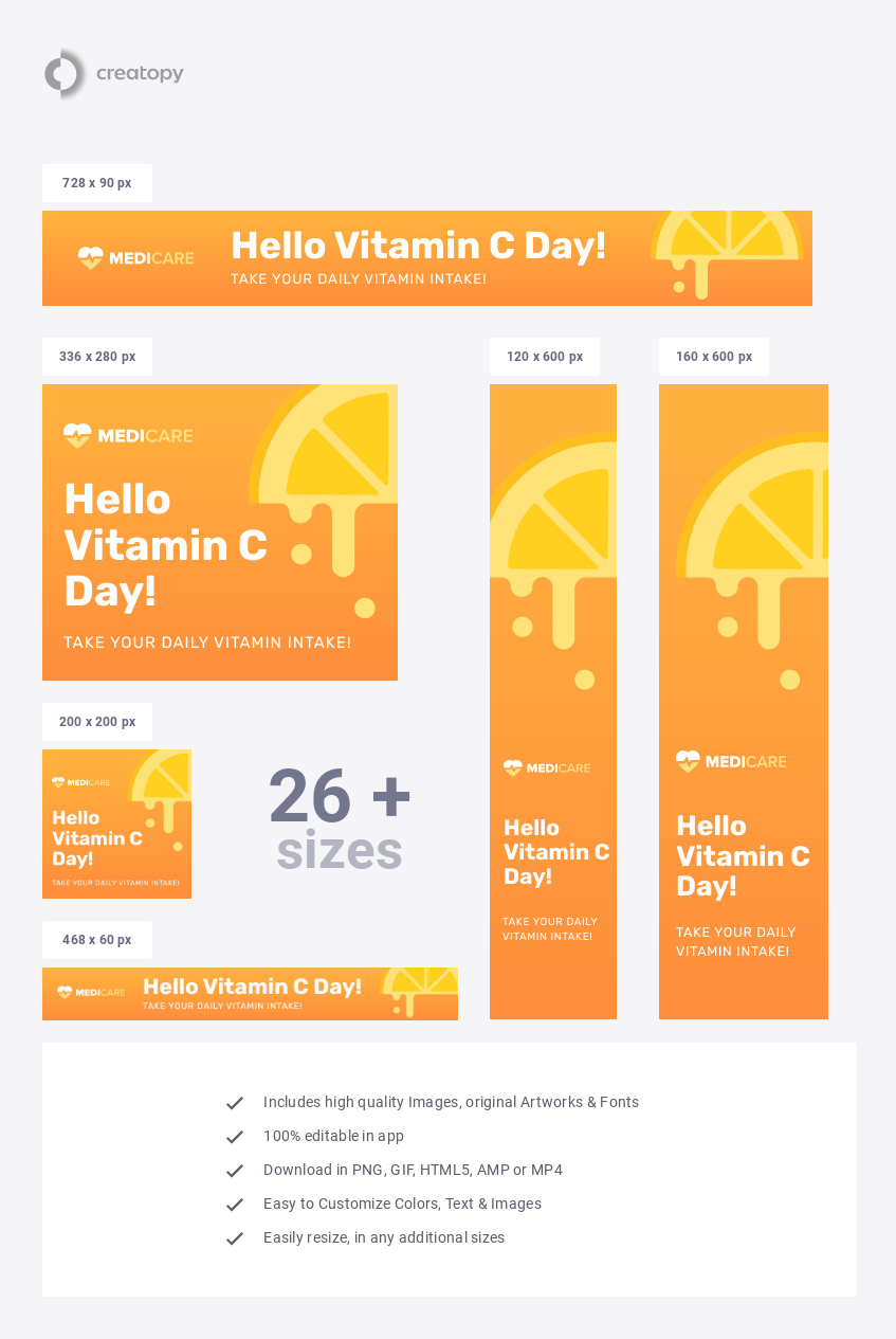 Daily Intake on Vitamin C Day  - display