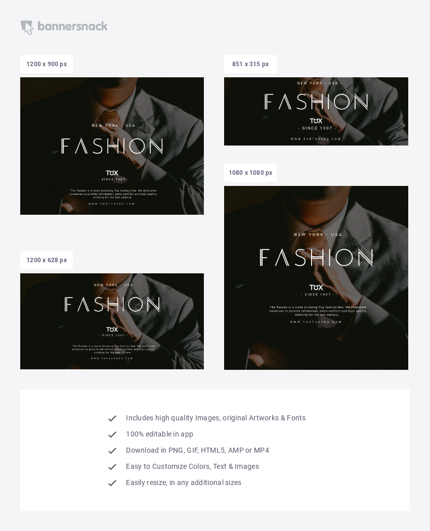 High-Quality Fashion Banner - social