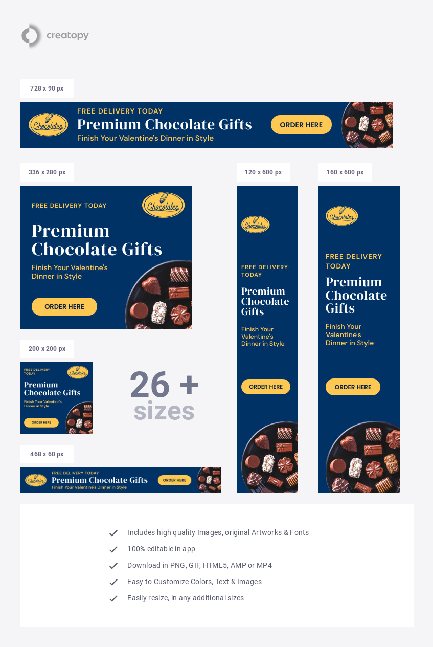 Premium Chocolate Valentine's Day - display