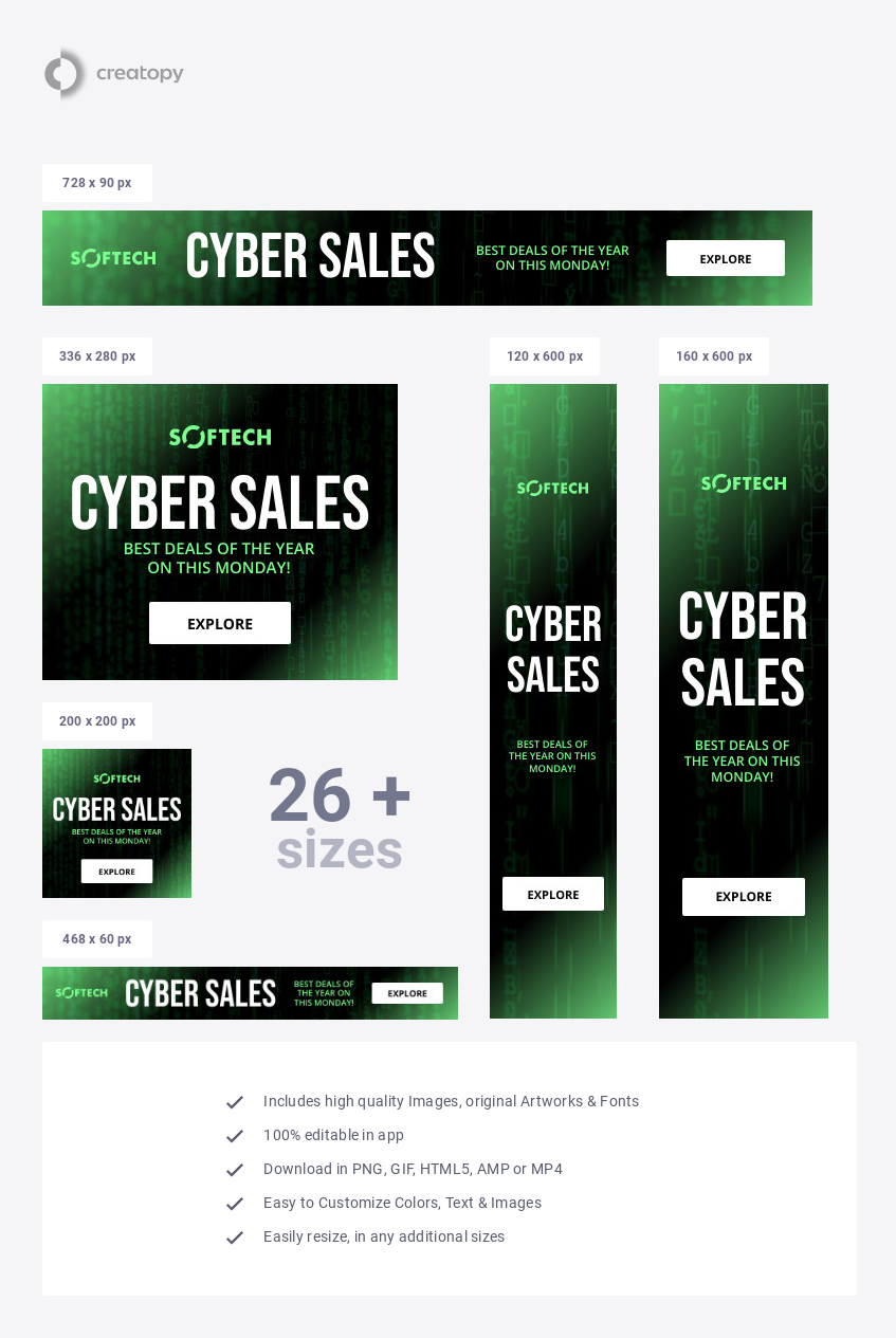 Cyber Monday Matrix Sales - display