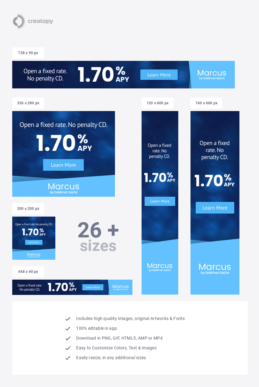 Marcus Fixed Rate Blue Finance - display