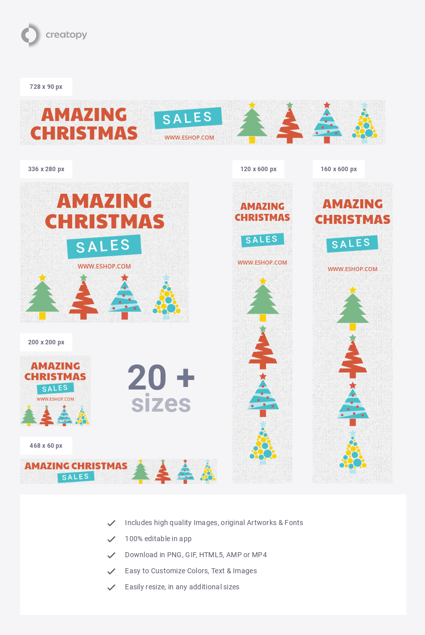Amazing Christmas Sales - display
