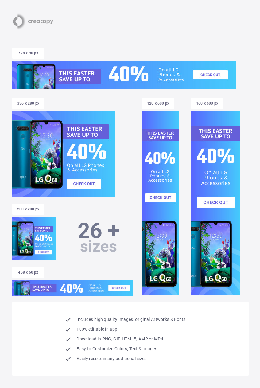 Blue Phone Easter Sale - display