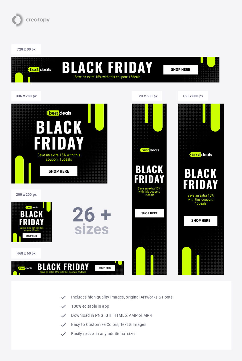 Black Friday 15Deals Coupon  - display