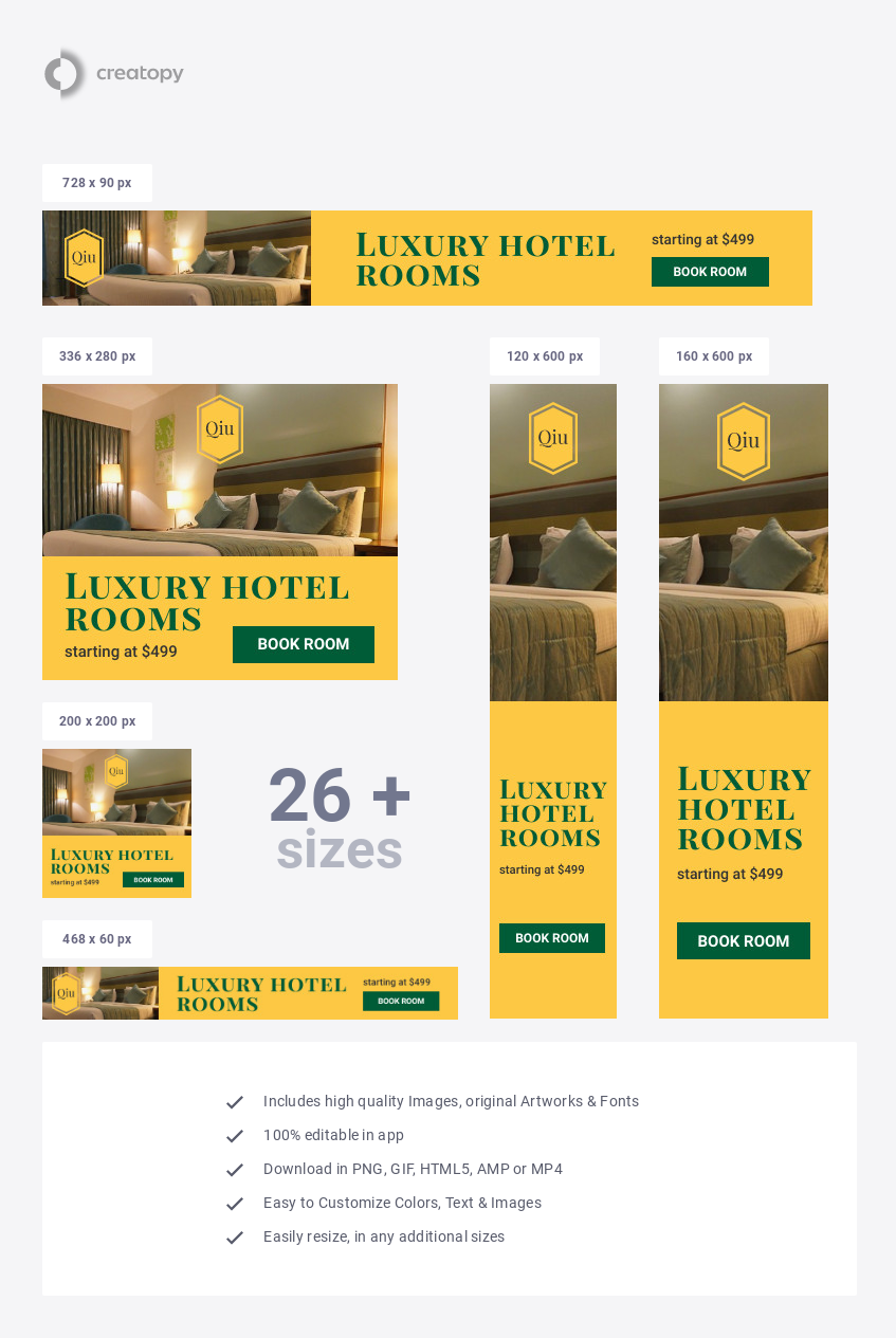 Luxury Hotel Room Deal - display