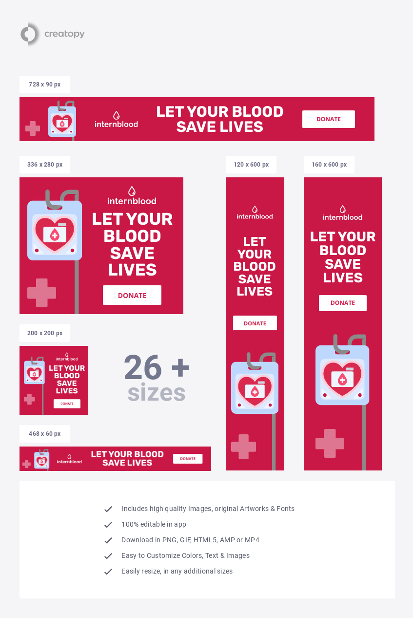 Let Your Blood Donation Save Lives  - display
