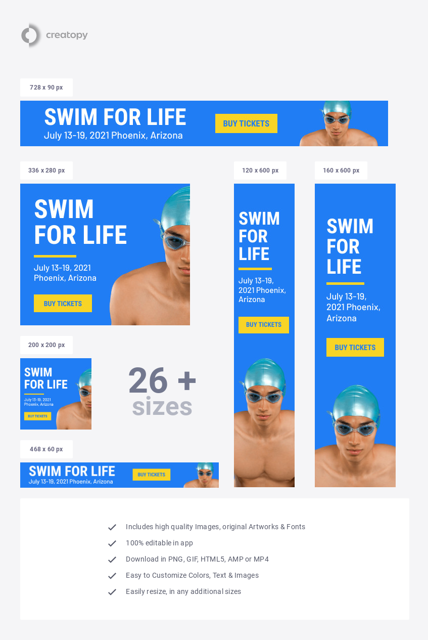 Swim for Life Charity Event - display