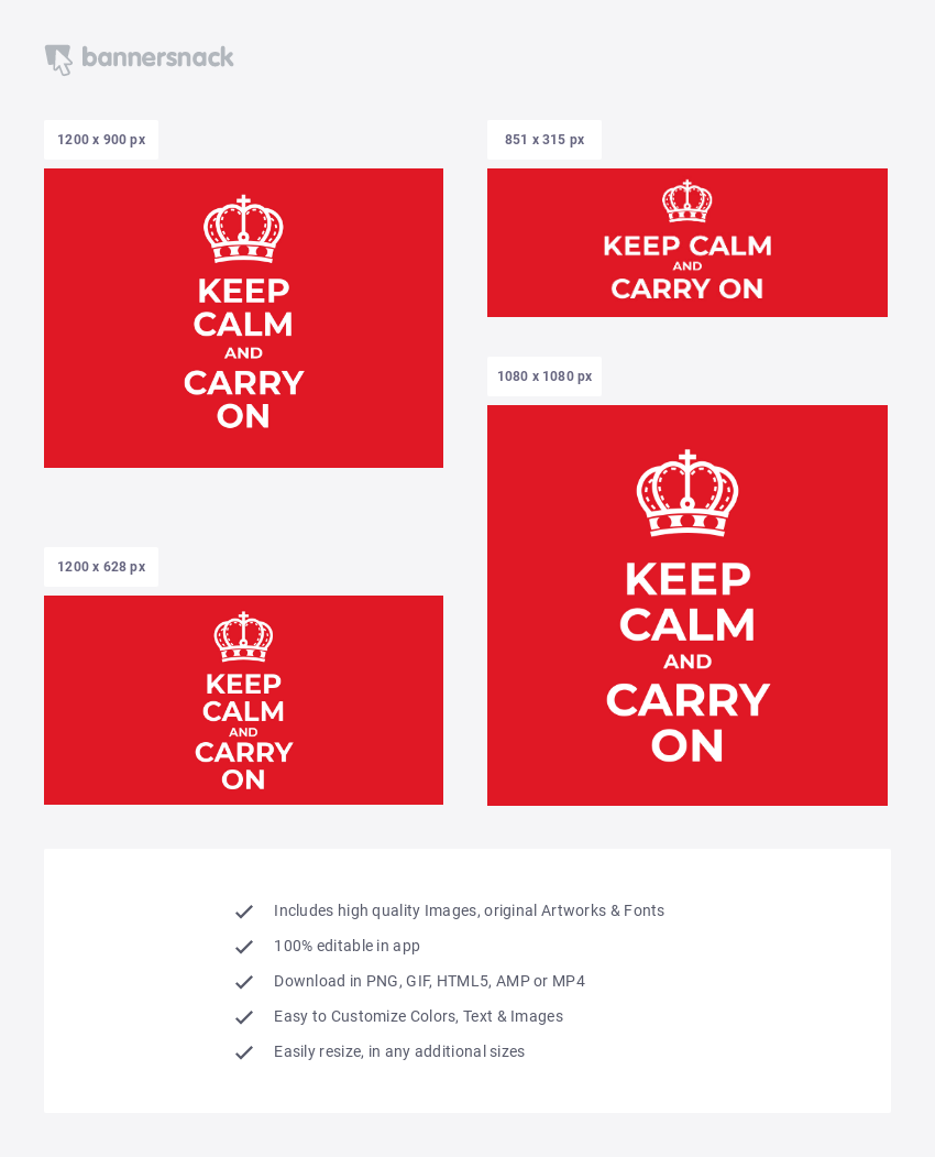 Keep calm and carry on - social