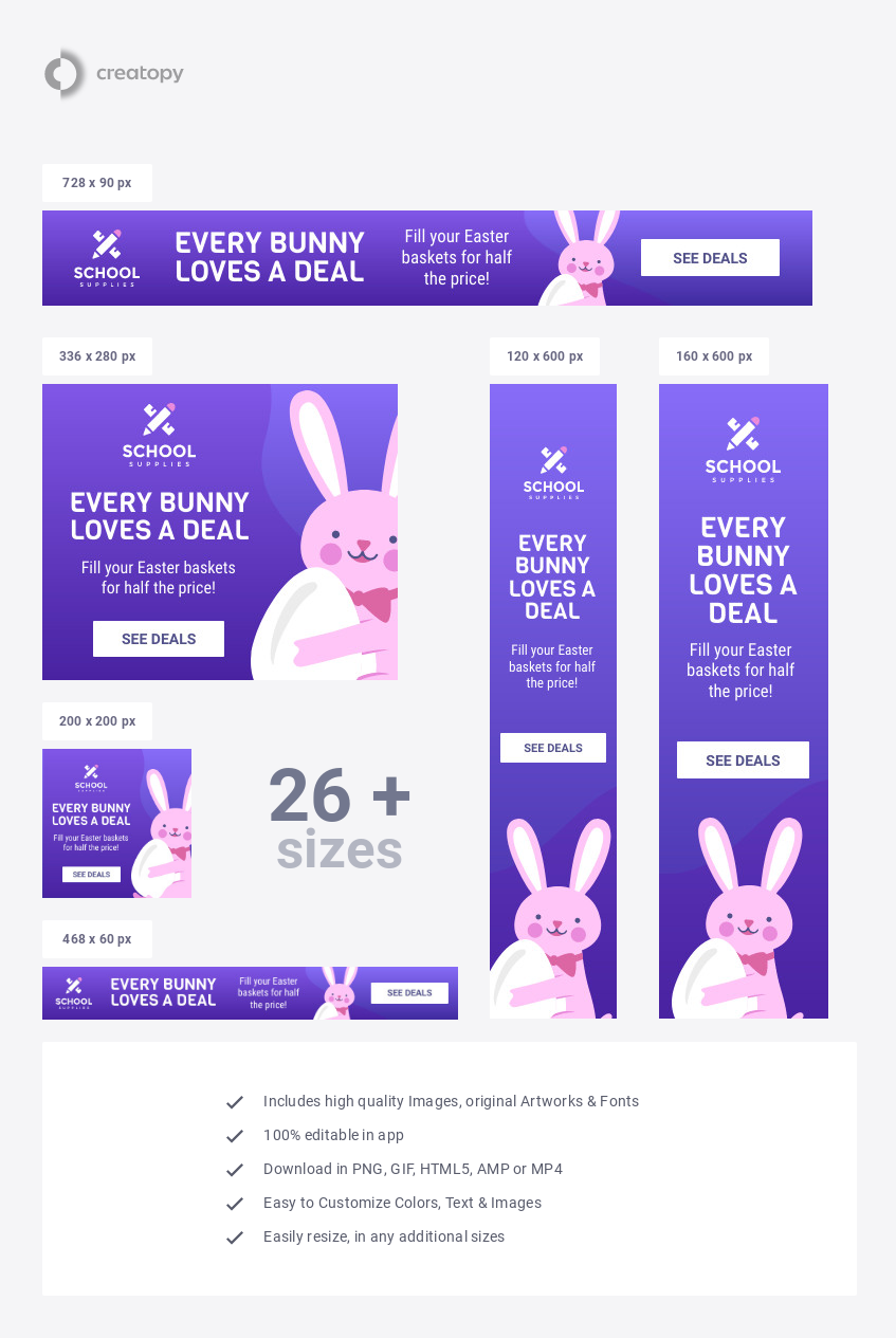 Every Bunny Loves Easter Deal - display