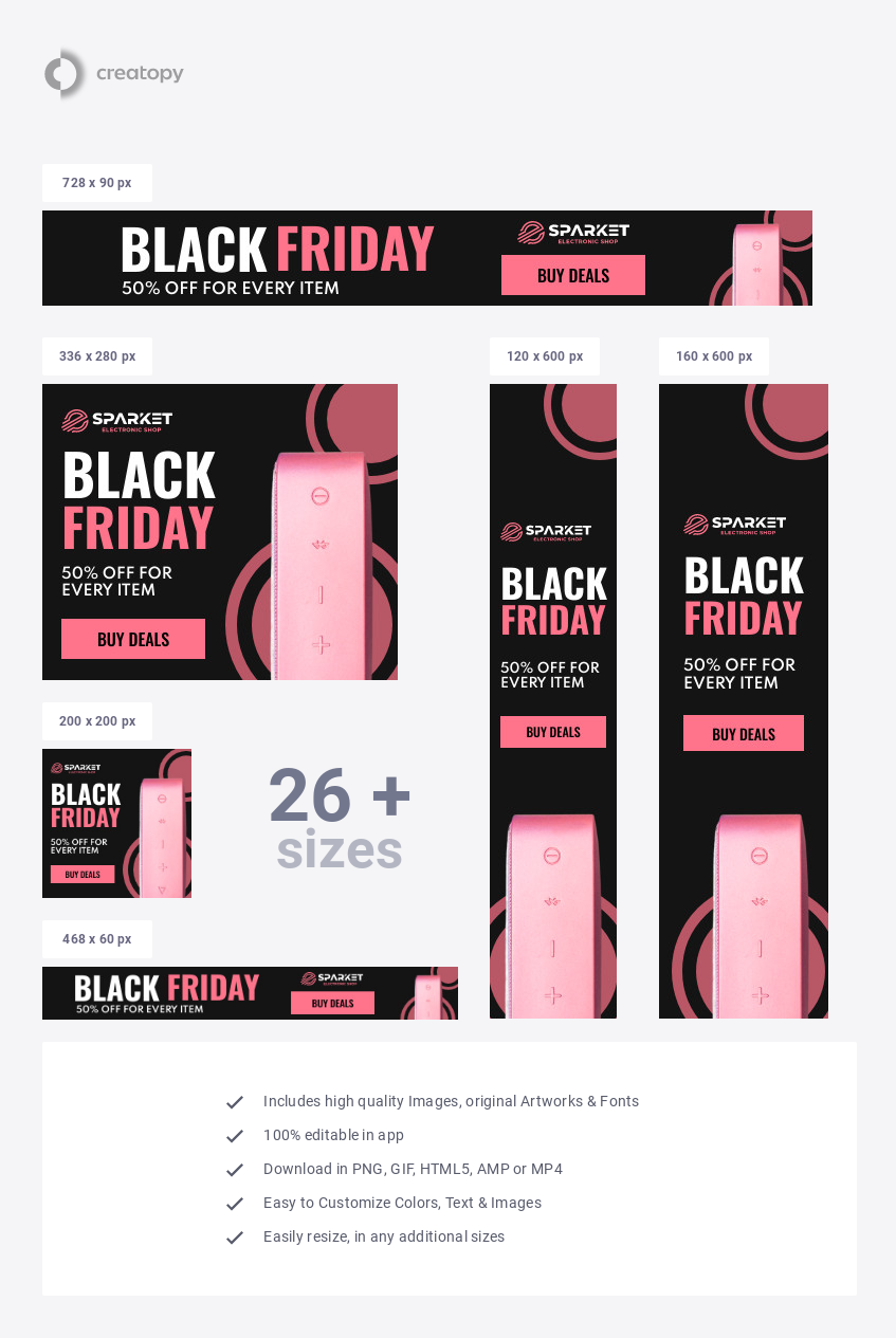 Black Friday Pink Portable Speaker - display