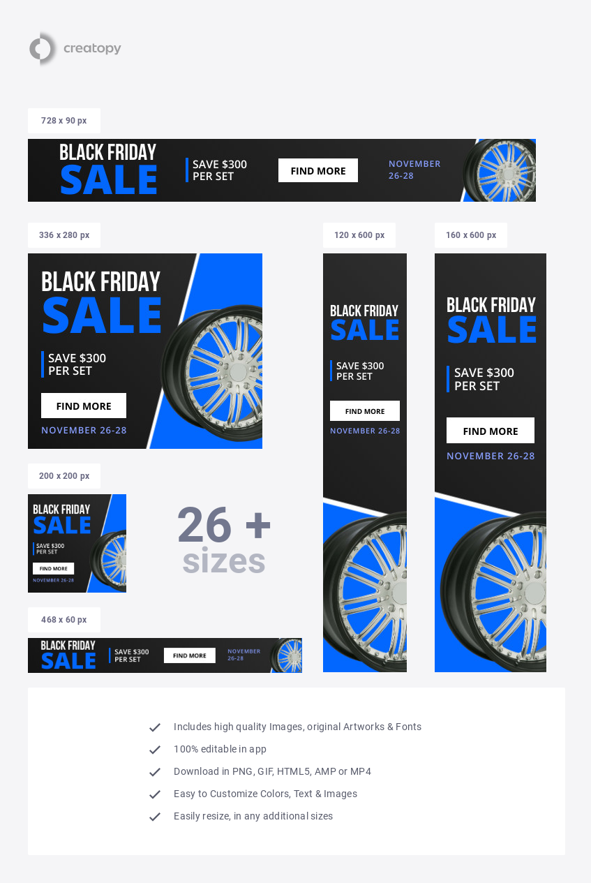 Black Friday Wheels Sale - display