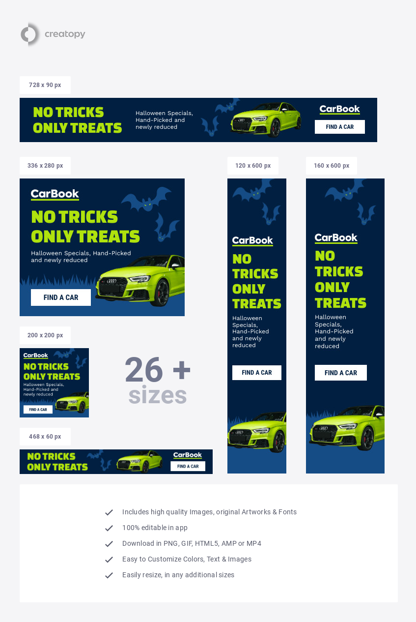 Halloween No Tricks Car Deals  - display