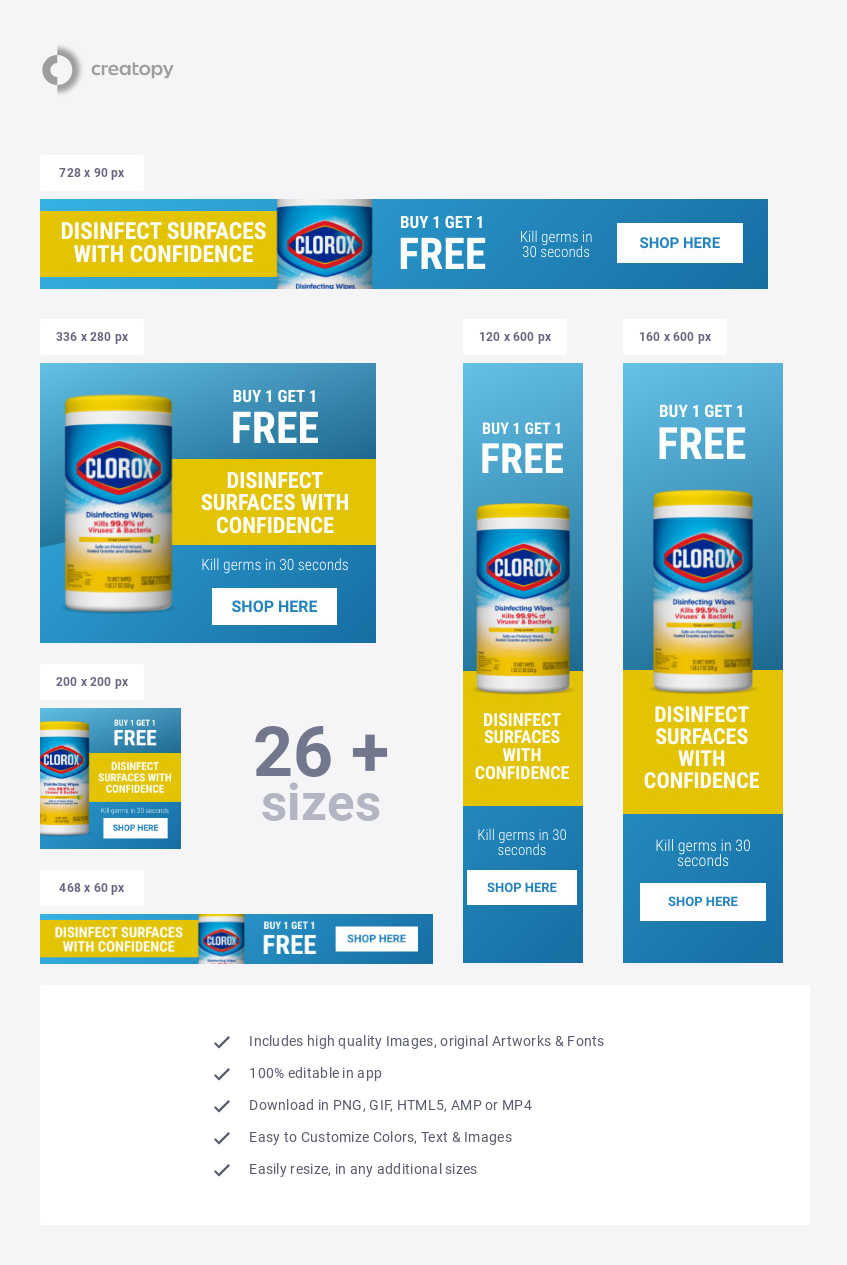 Clorox Kill Germs Bogo Deal - display