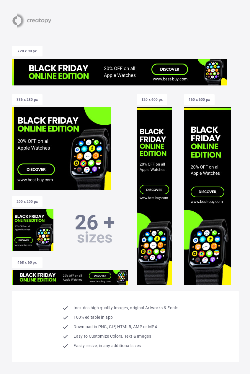 Black Friday Online Smartwatch - display