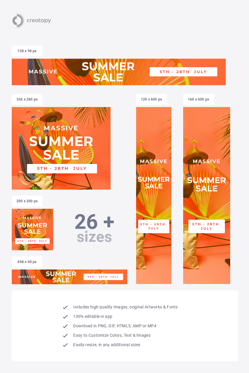 Massive Orange Summer Sale - display