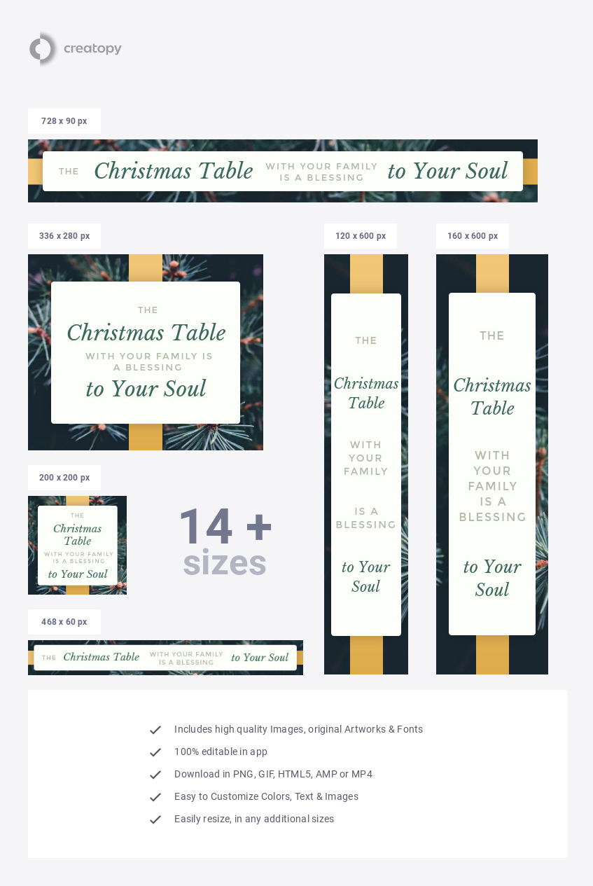 Christmas Table with Your Family - display