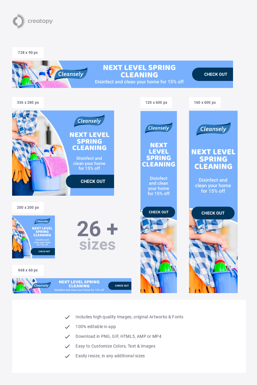 Best Deals Cleaning Products Ad Template - Creatopy