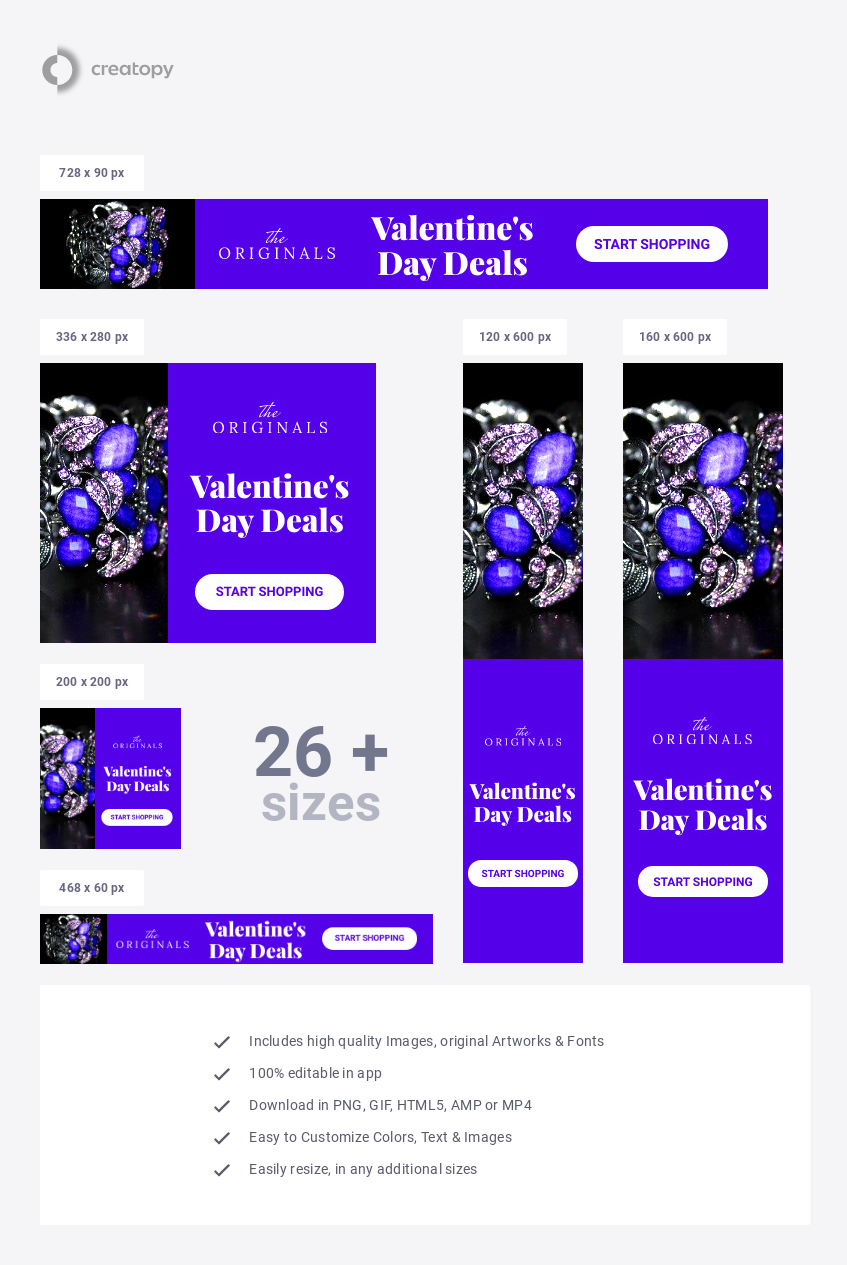 Valentine's Day Blue Jewelry Deals - display