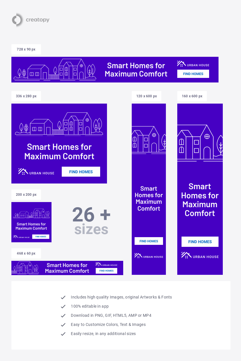 Line Art Smart Homes - display