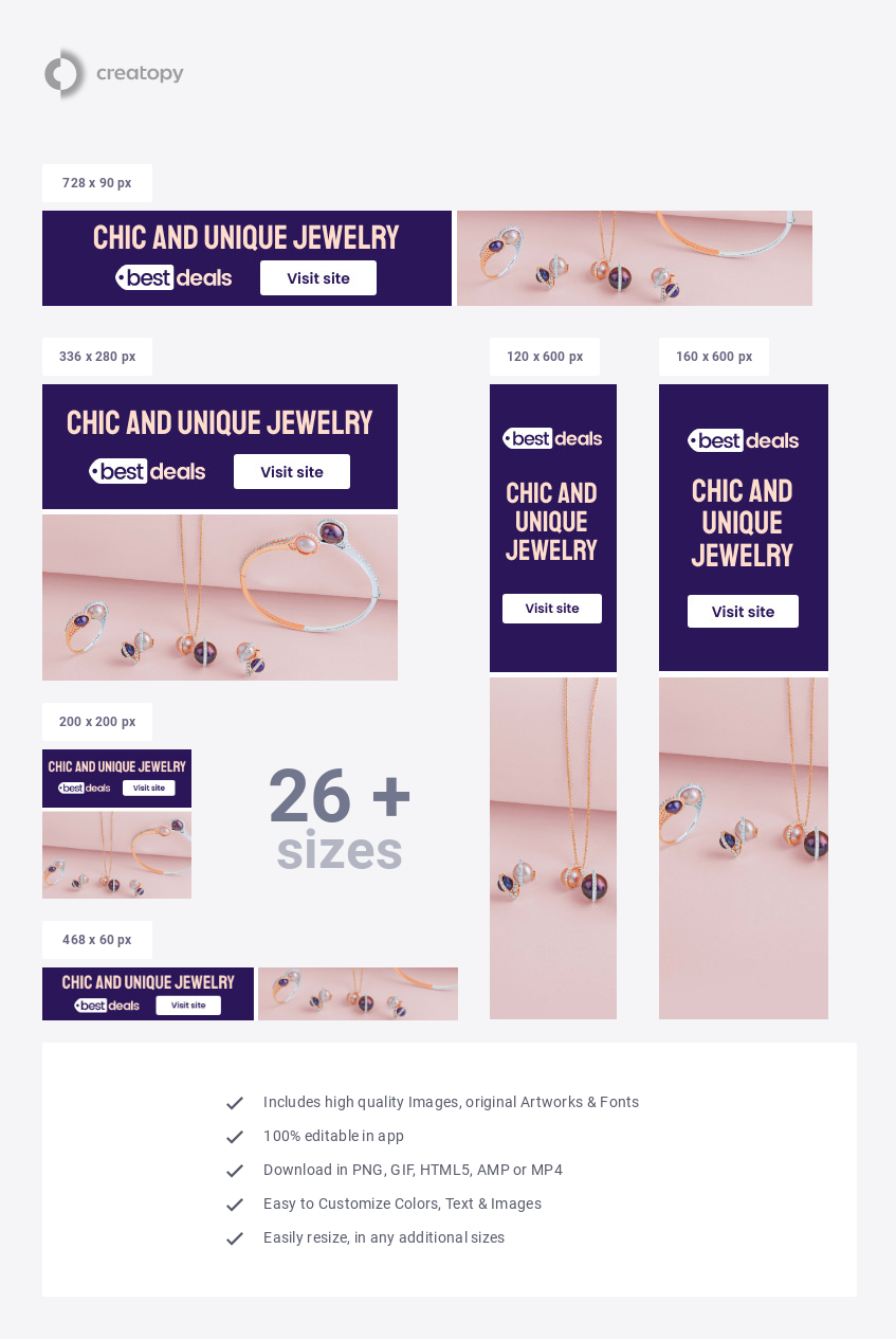 Chic and Unique Jewelry Deals - display