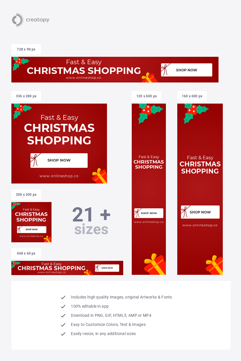 Fast Christmas shopping - display