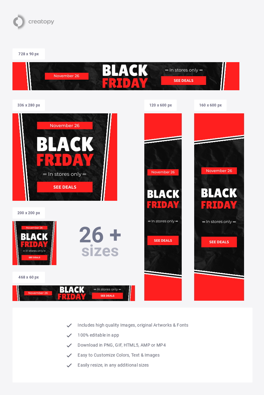 Black Friday In Red Stores Only - display