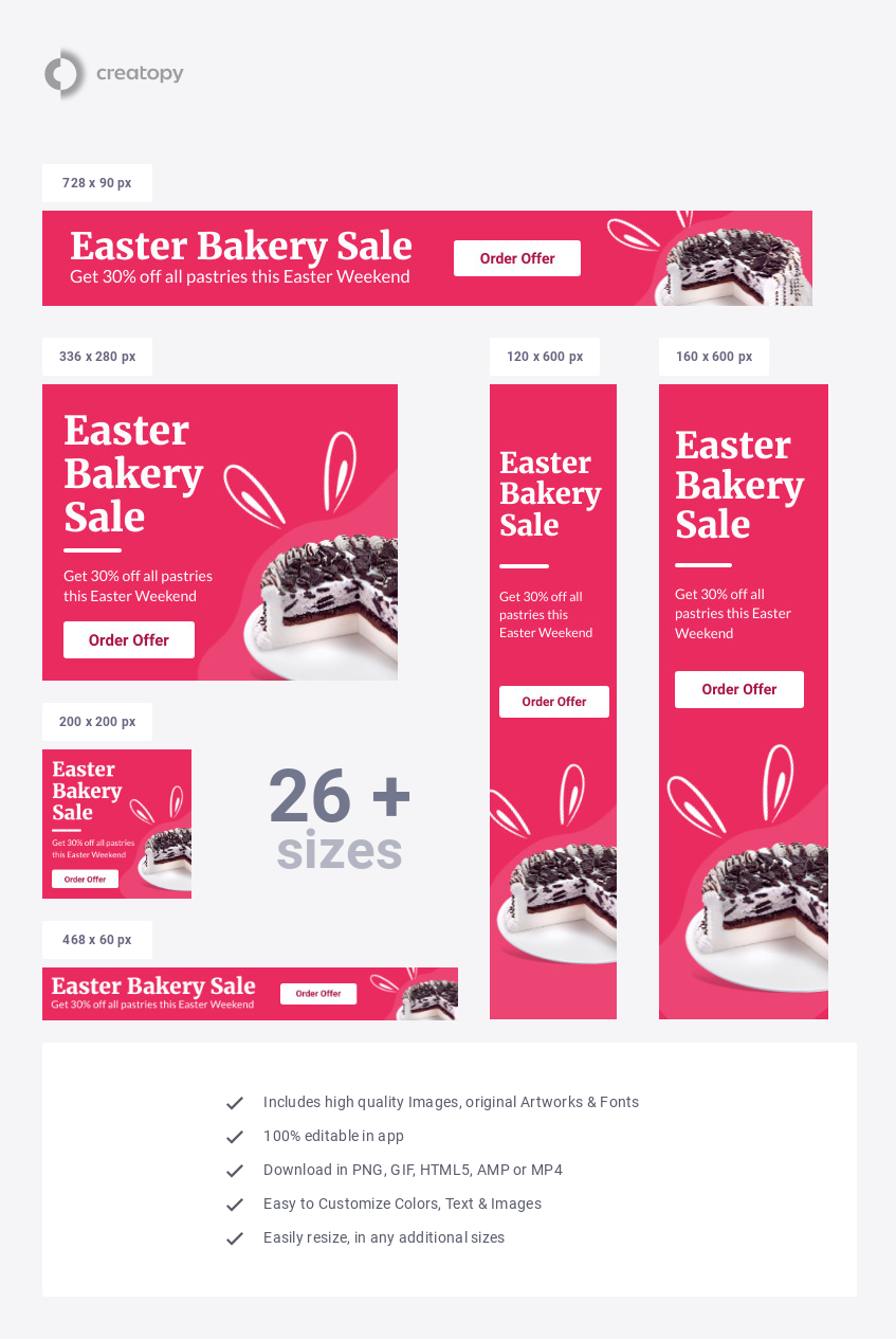 Easter Bunny Bakery Sale - display