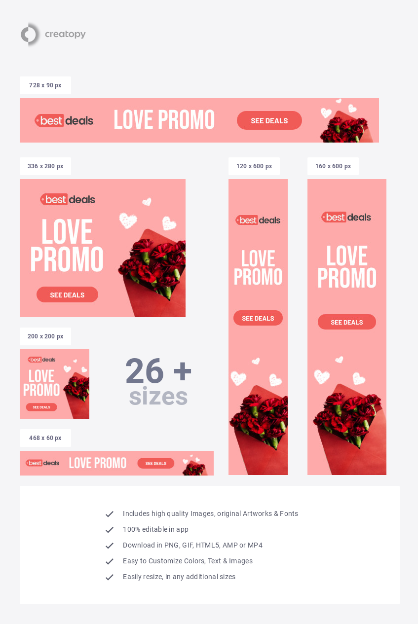 Valentine's Day Love Promo Letter - display