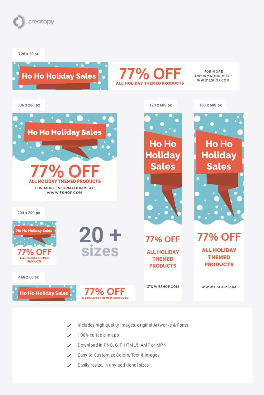Holiday Themed Product Sales - display