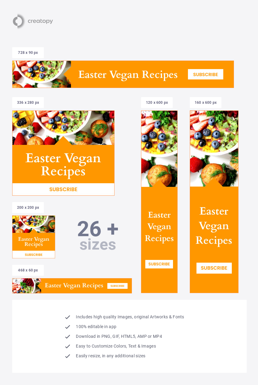 Easter Vegan Recipes - display