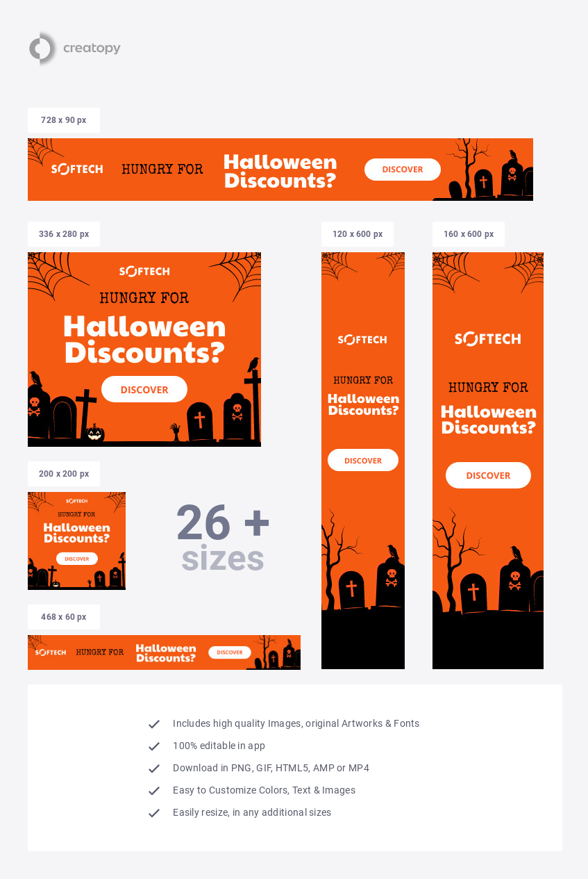 Hungry Halloween Cemetery Discounts - display