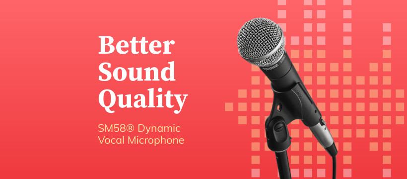 Better Sound Vocal Microphone Inline Rectangle 300x250