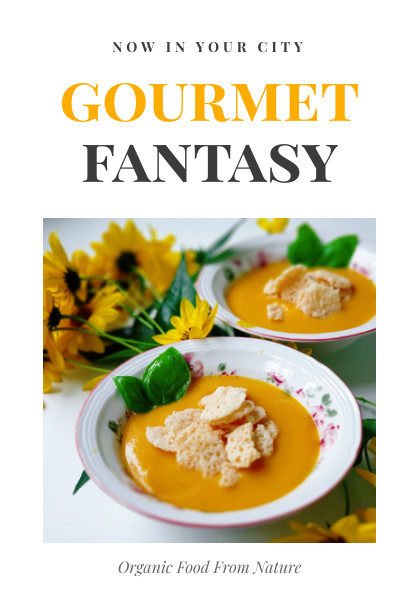 Gourmet Fantasy – Flyer Template 420x595 template