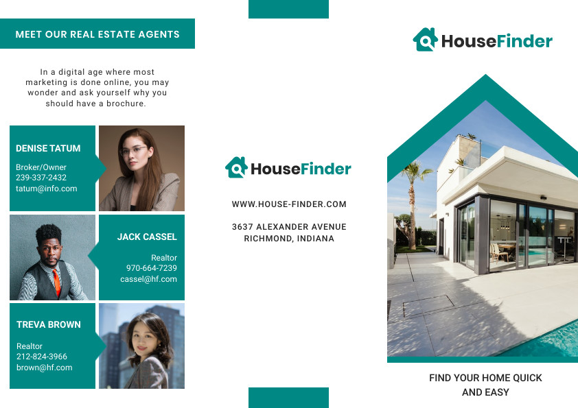 Green House Finder – Brochure Template