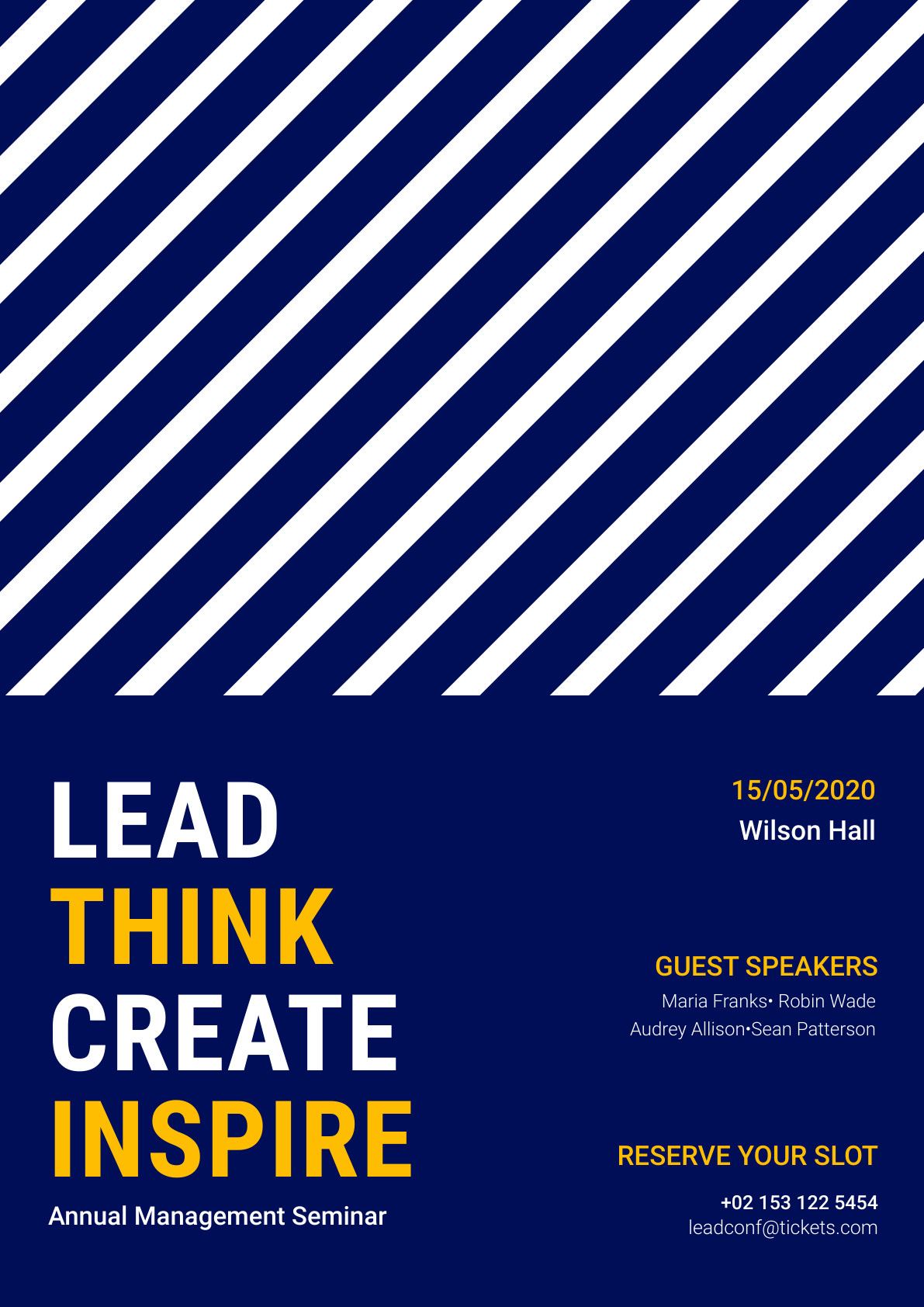 Lead Think Create Inspire – Poster Template