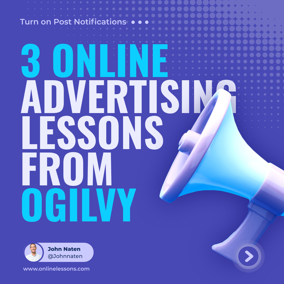 Blue Online Advertising Lessons Carousel