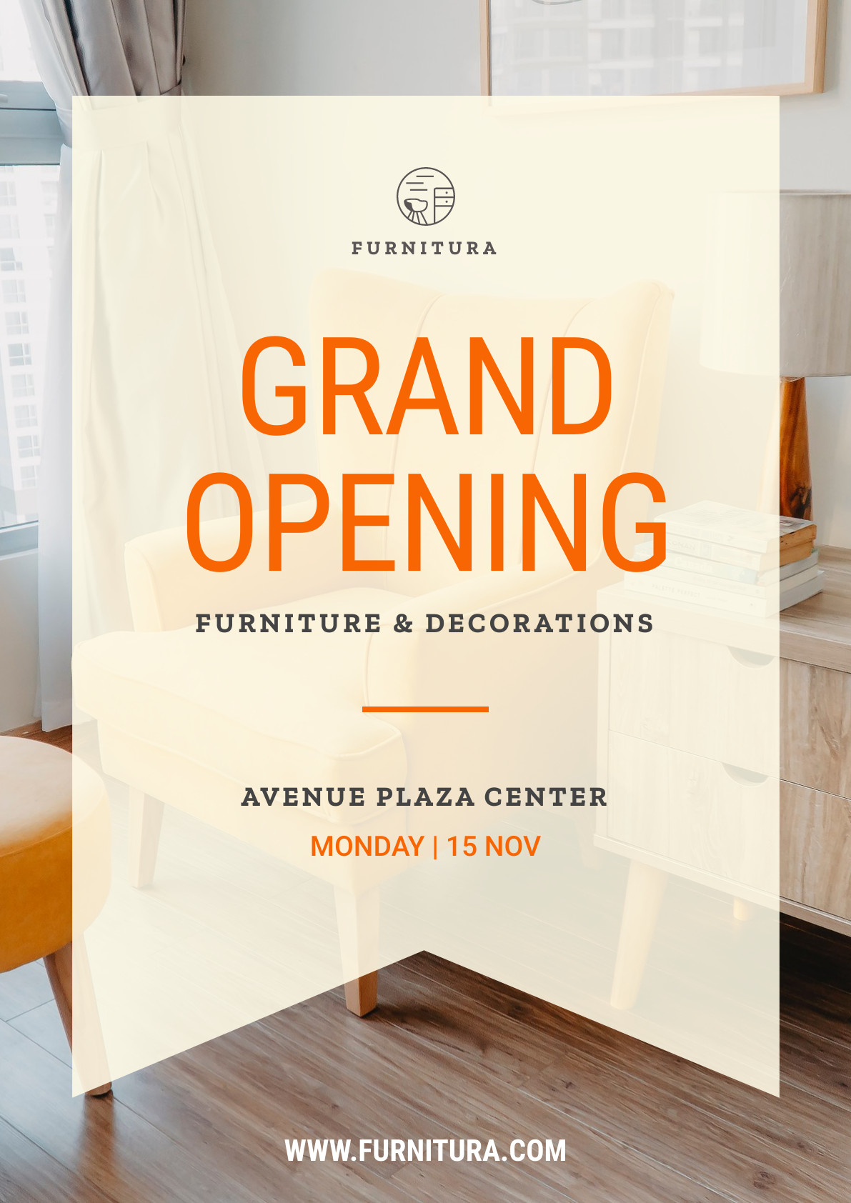 Furnitura Grand Opening – Poster Template 1191x1684