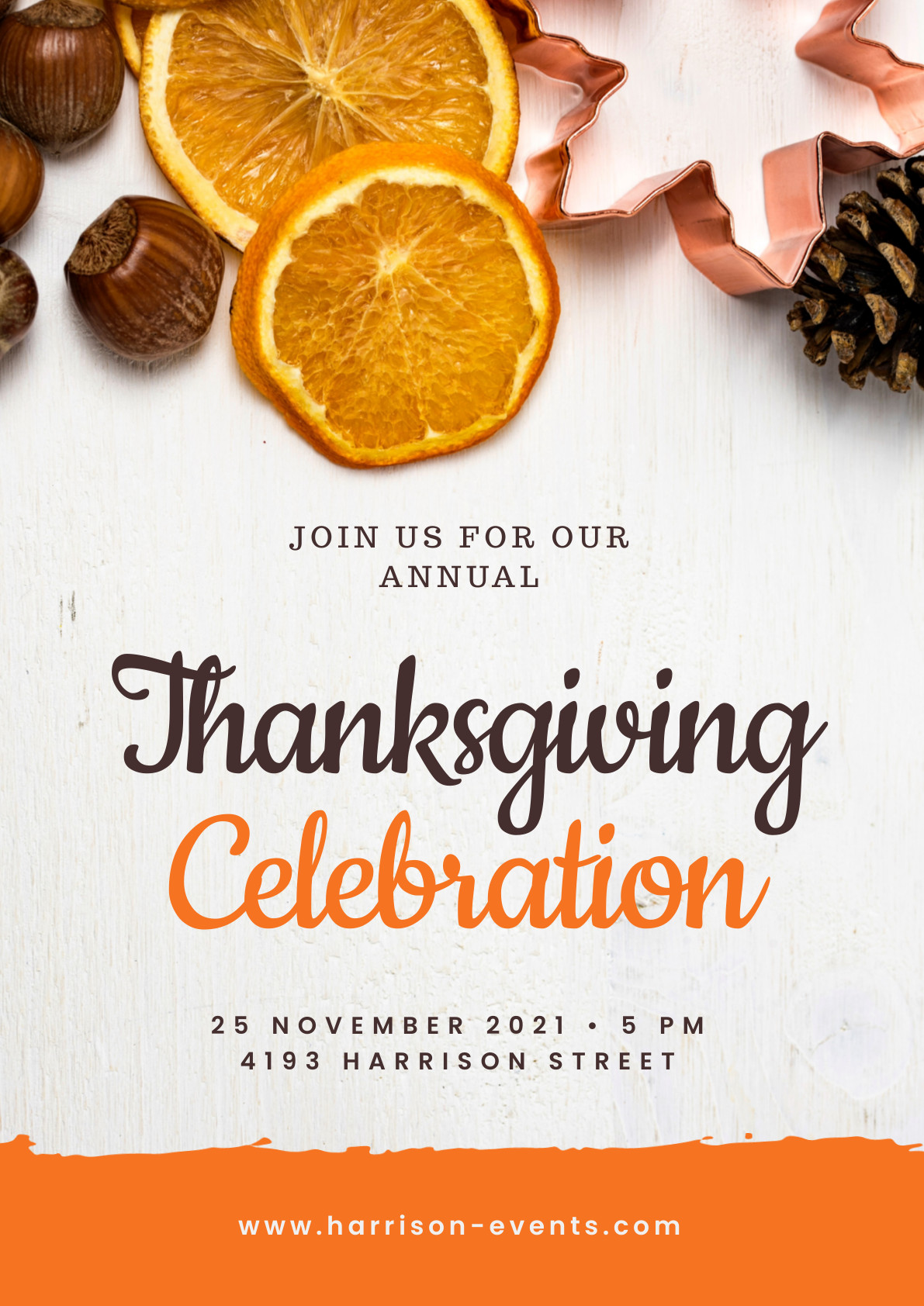 Annual Thanksgiving Celebration Poster 1191x1684
