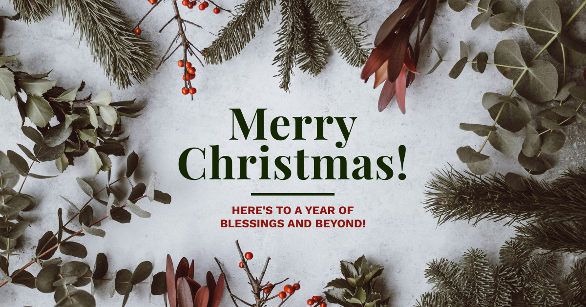 Christmas Blessings and Beyond Facebook Cover 820x360