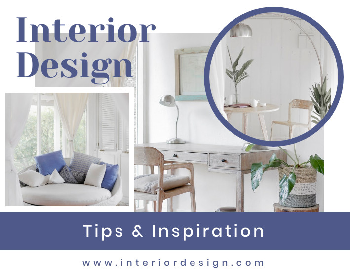 Blue Interior Design Inspiration Photo – Collage Template 709x567 template