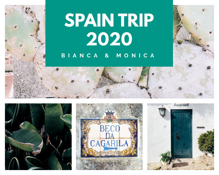 Spain Trip 2020 – Photo Collage Template 709x567 template