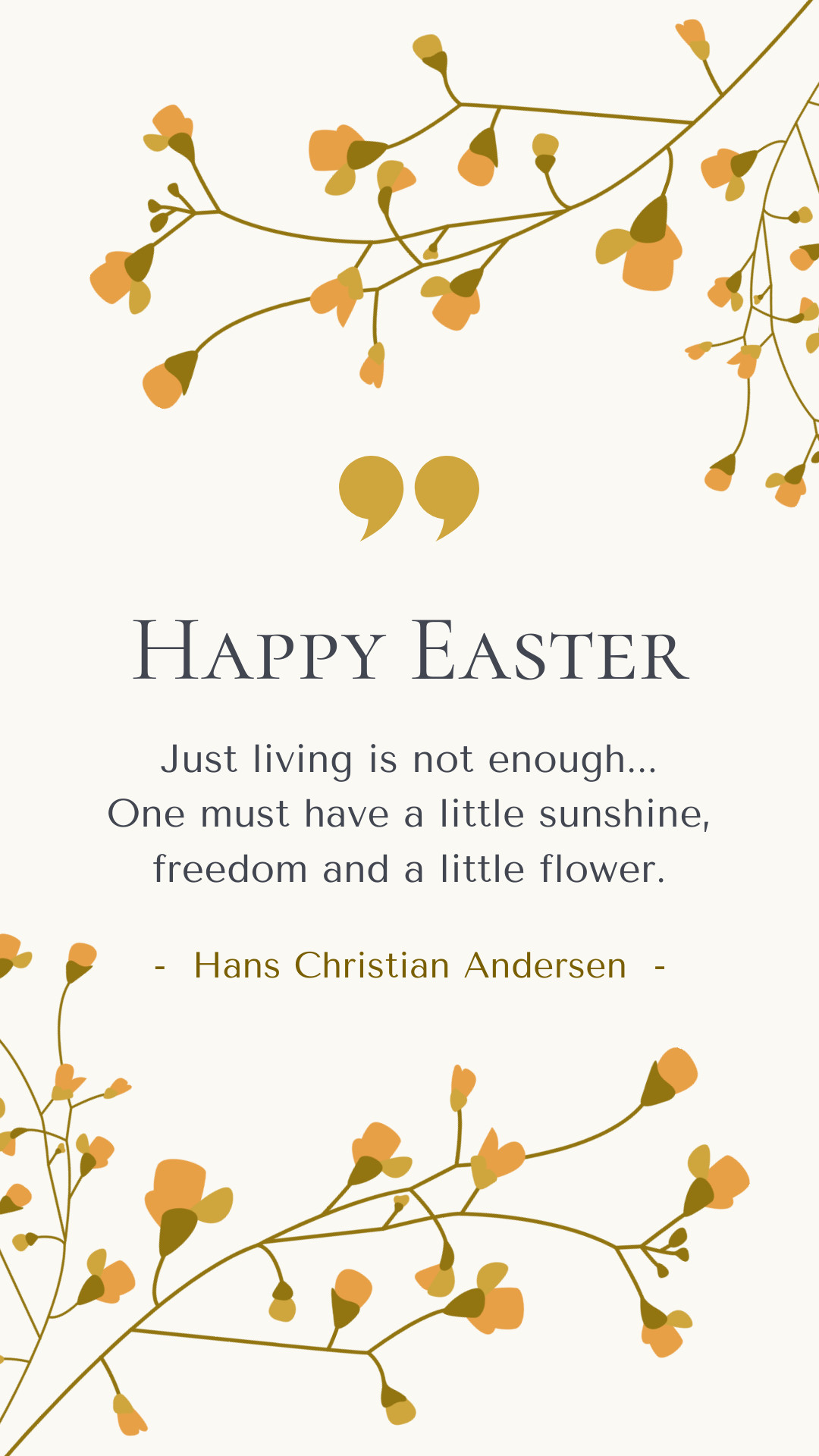 Happy Easter Andersen Quote