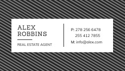 Simple Honest Estate Business – Card Template 252x144 template